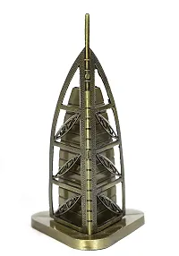 Crafts Burj Al Arab Metal Showpiece for Home Decor (6 Inch, Antique Bronze)-thumb3