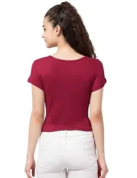 Kapsh Women's Premium top's (X-Small, Maroon)-thumb2