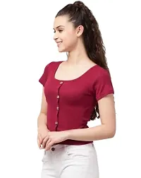 Kapsh Women's Premium top's (X-Small, Maroon)-thumb3