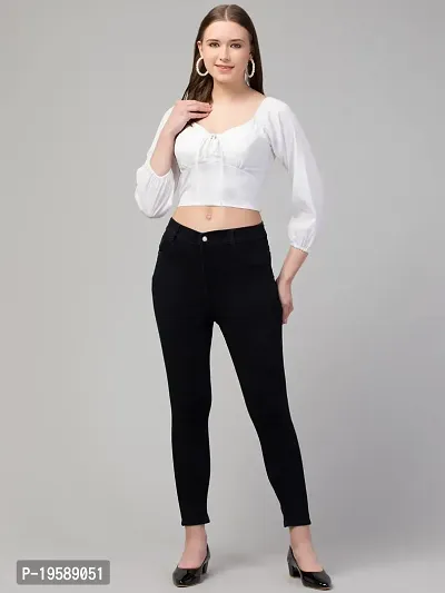 Kapsh Alluring Crop TOP (Small, White)-thumb4