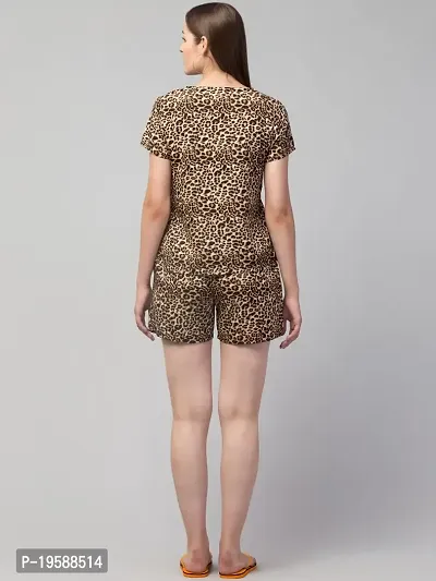 Kapsh NIGHT SUIT SET (S, TIGER PRINT)-thumb2