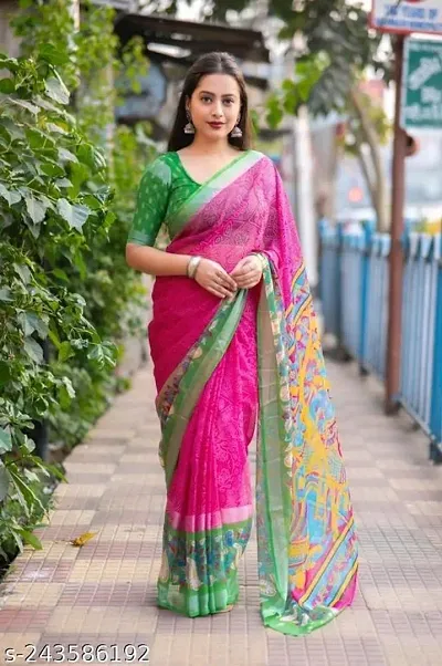 Chiffon Sarees with Blouse Piece