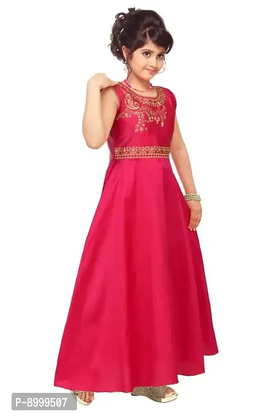 4 YOU DRESSES Girl's Gown (PRINCESS 2022_Deep Pink)-thumb4