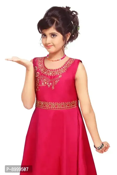 4 YOU DRESSES Girl's Gown (PRINCESS 2022_Deep Pink)-thumb5