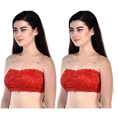 Buy SOUMINIE Women's Cotton Seamless Plus Size Bra- Cross Fit (SS-05-Red)  Online In India At Discounted Prices
