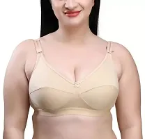 Full Cotton C and D cup bra with Broad strap bra for Women/Multicolor Pack of 2-thumb3