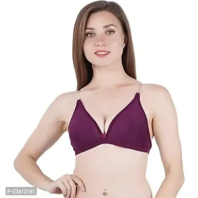 Norvia Multicolor Backless Transparent Bra for Party/Wedding/Everyday use Violet-thumb0