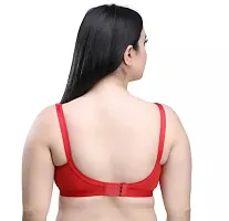 Full Cotton C and D cup bra with Broad strap bra for Women/Multicolor Pack of 2-thumb4
