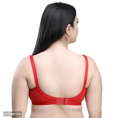 Full Cotton C and D cup bra with Broad strap bra for Women/Multicolor Pack of 2-thumb5