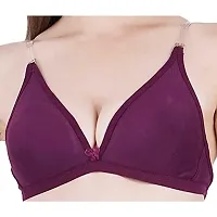 Norvia Multicolor Backless Transparent Bra for Party/Wedding/Everyday use Violet-thumb3