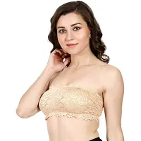 Women cotton padded bandue bra pack of 3-thumb2