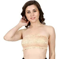 Women cotton padded bandue bra pack of 3-thumb2