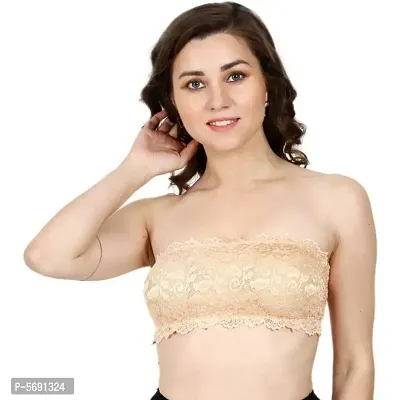 Women cotton padded bandue bra pack of 3-thumb3