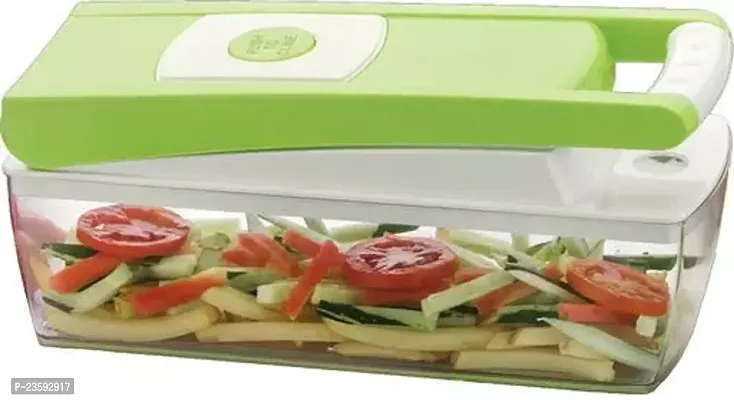 Classic 2 In 1 Slicer Dicer Pieces Grater Food-Chopper Vegetable and Fruit Chopper (Pack Of One)