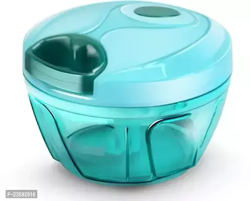 Plastic Vegetable Chopper 450 Ml (Green)-thumb0