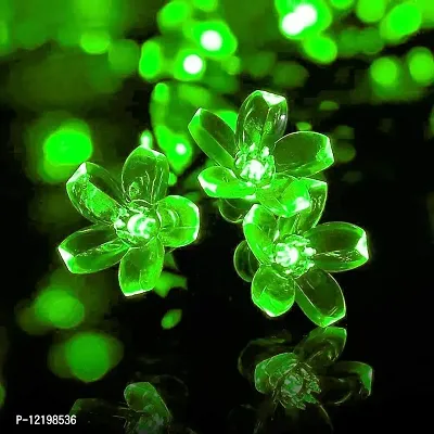 Newton Blossom Flower PVC, Copper String 16 LED Lights (Green, 3 Meter)-thumb4