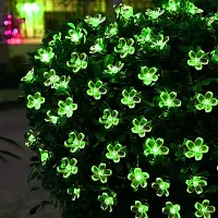 Newton Blossom Flower PVC, Copper String 16 LED Lights (Green, 3 Meter)-thumb1