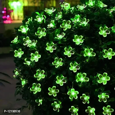 Newton Blossom Flower PVC, Copper String 16 LED Lights (Green, 3 Meter)-thumb2