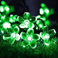 Newton Blossom Flower PVC, Copper String 16 LED Lights (Green, 3 Meter)-thumb2