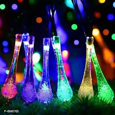 Newton Water Droplet String Lights for Indoor Outdoor Decoration Diwali Light for Party Birthday Diwali Christmas Navratri Valentine Gift Home Decoration Light (5 Meter 26 LED, Multicolour)-thumb0