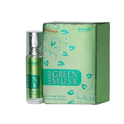 SAGAR Green Musk Attar-6ML (Men  Women)