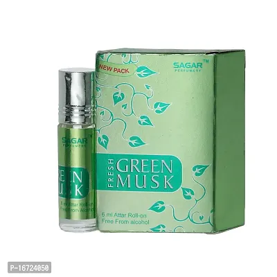 SAGAR Green Musk Attar-6ML (Men  Women)-thumb4