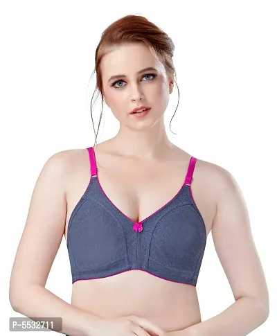 Buy Women's Cotton Sports Bra with Full Coverage Plus Size Non