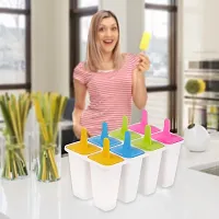 AASHU® Ice Candy,Kulfi Maker Moulds Set of 8 Pcs -Pack of 1-thumb2