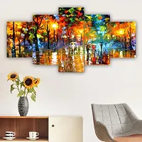 Set of Five Framed Wall Painting for Home Decoration-thumb3