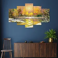 Set of Five Framed Wall Painting for Home Decoration-thumb2