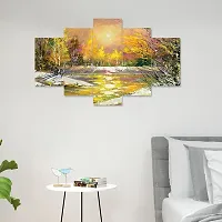 Set of Five Framed Wall Painting for Home Decoration-thumb3