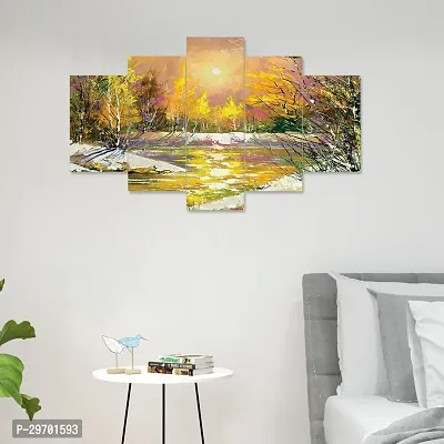 Set of Five Framed Wall Painting for Home Decoration-thumb4