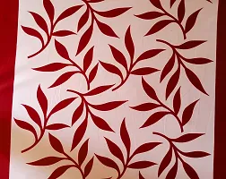 INSANESWORM Beautiful Leaf Polyester Window Curtains 5 feet pack of 4 (Eyelet, Room Darkening, Washable)-thumb1