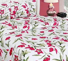 Classic Polycotton Printed Bedsheet with Pillow Covers-thumb1
