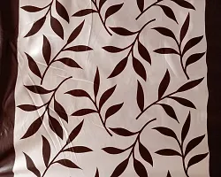 INSANESWORM Beautiful Leaf Polyester Window Curtains 5 feet pack of 2 (Eyelet, Room Darkening, Washable)-thumb1