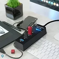 Wardwiz USB 3.0 Hub (WW-C-Port- 04), USB Type C tp 4 Port USB 3.0 Hub with Hi-Speed Data Transfer, LED Indication, 15cm Cable, Backward Compatible, Multi Device Connection, Plug Play Usage, Glossy Fin-thumb3