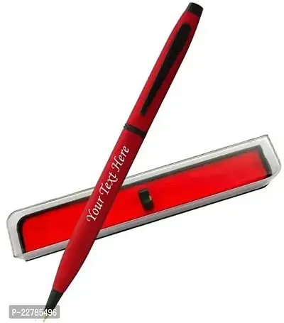 Kk Crosi Name Written Pen For Gift Red Body Color Ball Pen-thumb0