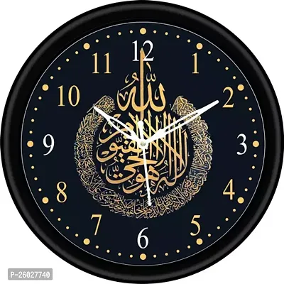 Designer Black Round Wall Clock For Home-thumb0