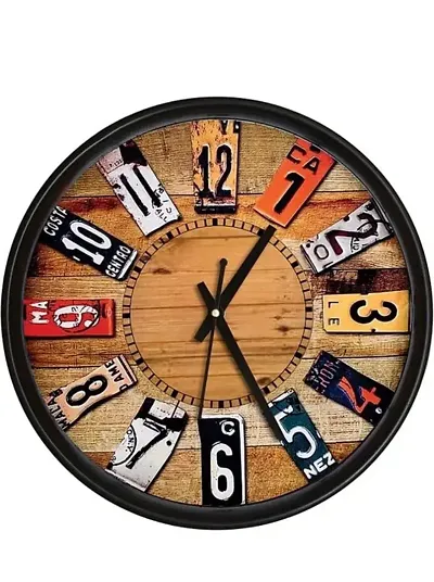 Designer Plastic Analog Wall Clock For Home Decoration