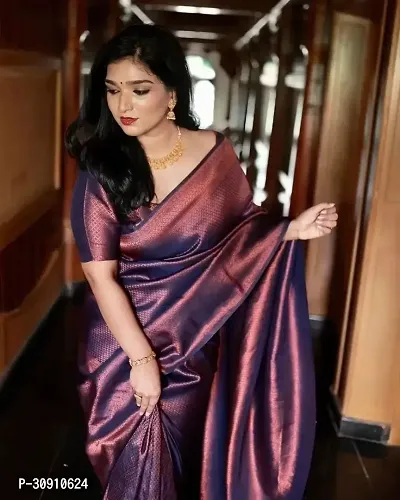 Trendy Art Silk Jacquard Silk Sarees With Blouse Piece-thumb0