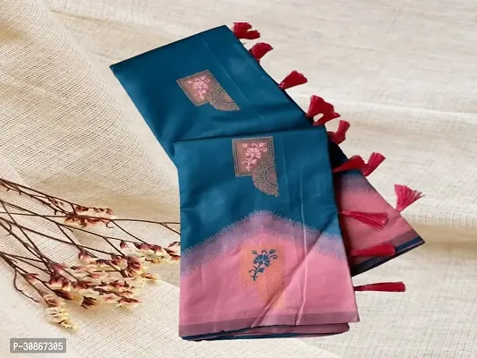 Trendy Art Silk Jacquard Silk Sarees With Blouse Piece-thumb0