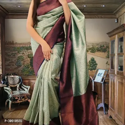 Trendy Art Silk Jacquard Silk Sarees With Blouse Piece-thumb0