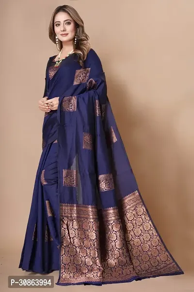 Trendy Art Silk Jacquard Silk Sarees With Blouse Piece-thumb0