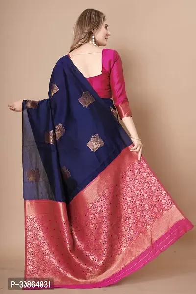 Trendy Art Silk Jacquard Silk Sarees With Blouse Piece-thumb0