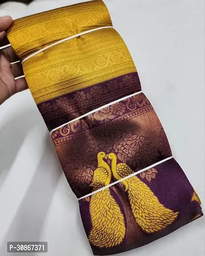 Trendy Art Silk Jacquard Silk Sarees With Blouse Piece-thumb0