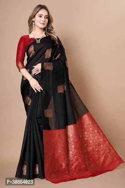 Trendy Art Silk Jacquard Silk Sarees With Blouse Piece-thumb0