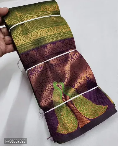 Trendy Art Silk Jacquard Silk Sarees With Blouse Piece-thumb0