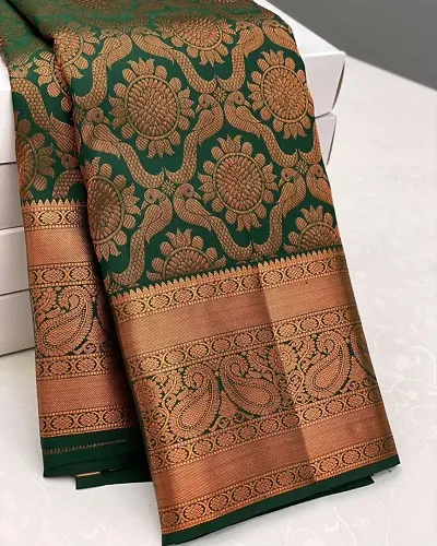 Alluring Cotton Silk Saree with Blouse piece 