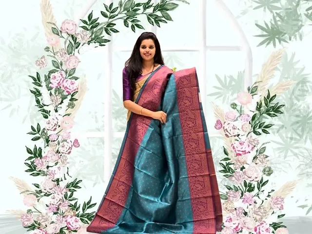 Trendy Art Silk Jacquard Silk Sarees With Blouse Piece