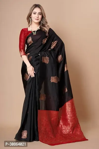 Trendy Art Silk Jacquard Silk Sarees With Blouse Piece-thumb0